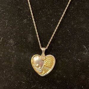 Swarovski Crystal Always In My Heart Bereavement Pendant and necklace